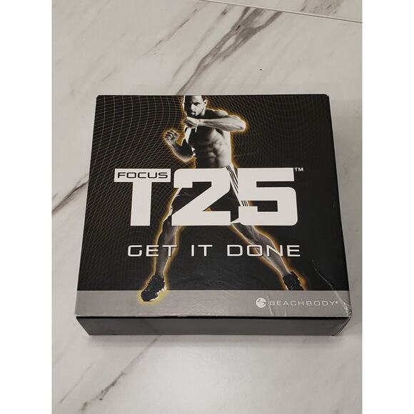 FOCUS T25 9-DISC DVD WORKOUT SET ALPHA + BETA SHAUN T. GET IT‎ DONE Beach Body - Picture 1 of 3